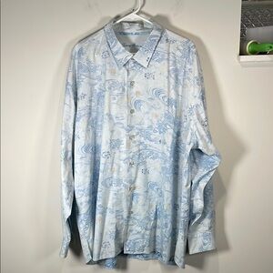 Tommy Bahama Light Blue Casual Button Down Shirt